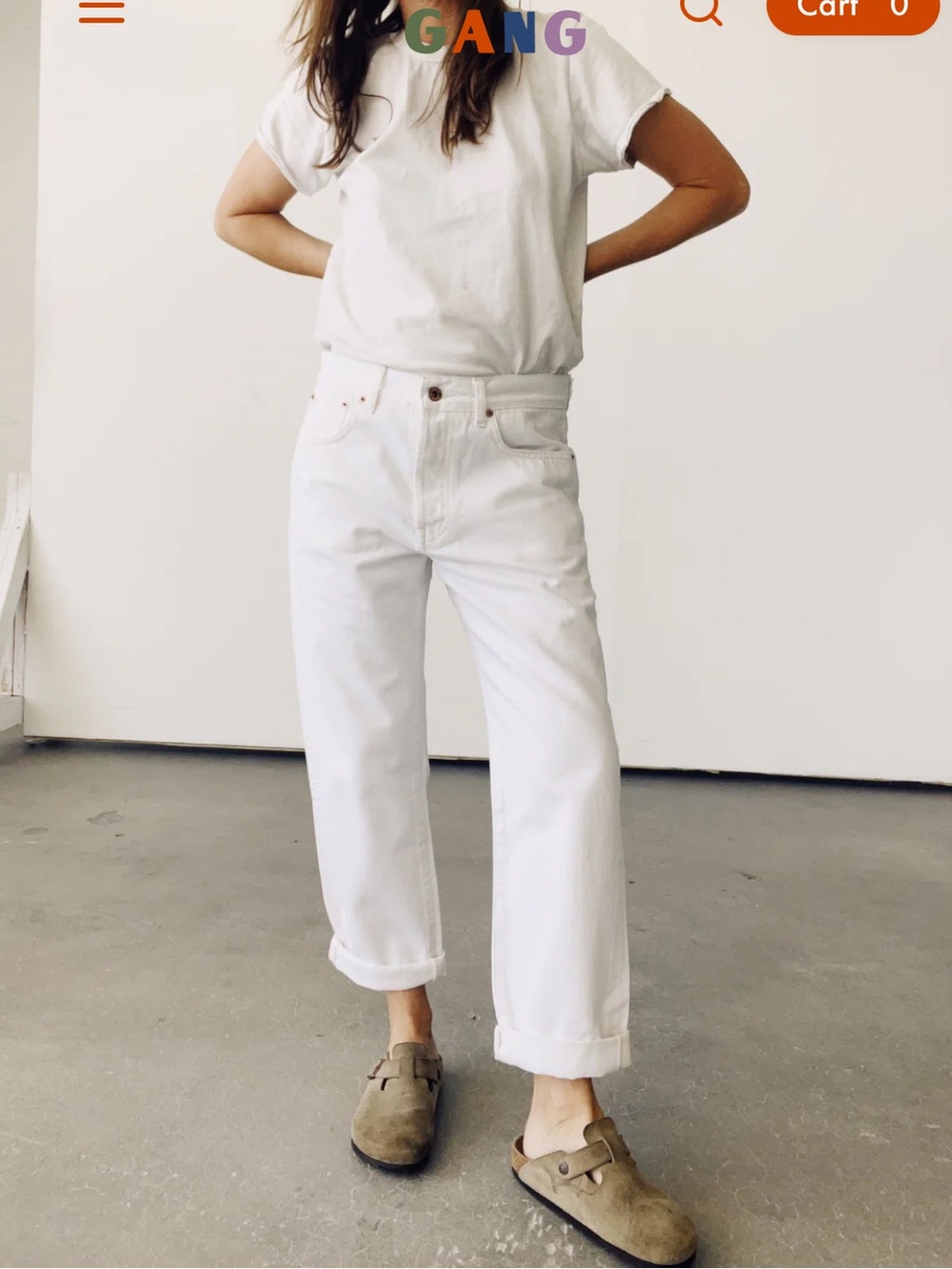 Hey Gang the loose crop denim jeans $295